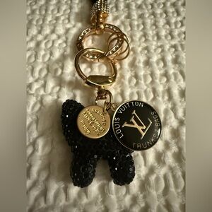Louis Vuitton Black and Gold Key & Card Holder